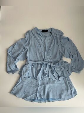 Pfeiffer the Label Alexis Dress
Blue
Long Sleeve
Plunge V-Neck
Mini
Lined
$350
M